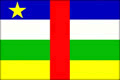 中非国旗，中非共和国国旗