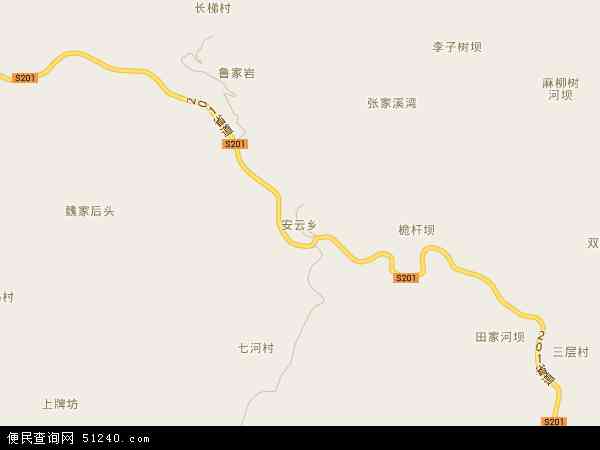 安云乡地图 - 安云乡电子地图 - 安云乡高清地图 - 2024年安云乡地图