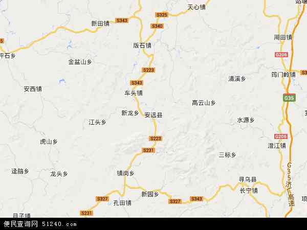 安远县地图 - 安远县电子地图 - 安远县高清地图 - 2024年安远县地图