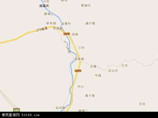宝珠镇地图 - 宝珠镇电子地图 - 宝珠镇高清地图 - 2024年宝珠镇地图