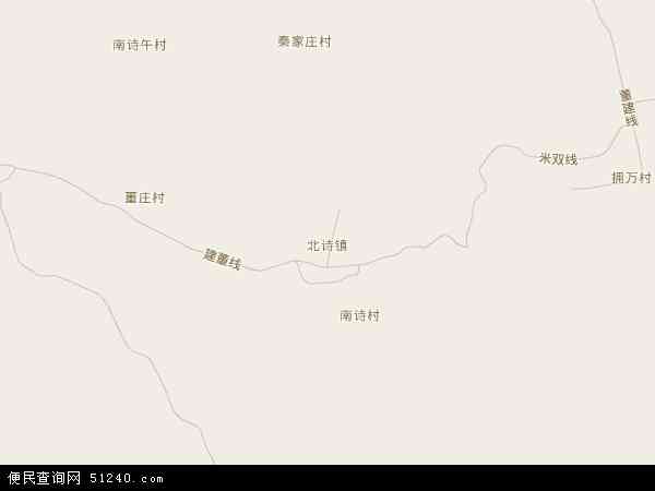 北诗镇地图 - 北诗镇电子地图 - 北诗镇高清地图 - 2024年北诗镇地图