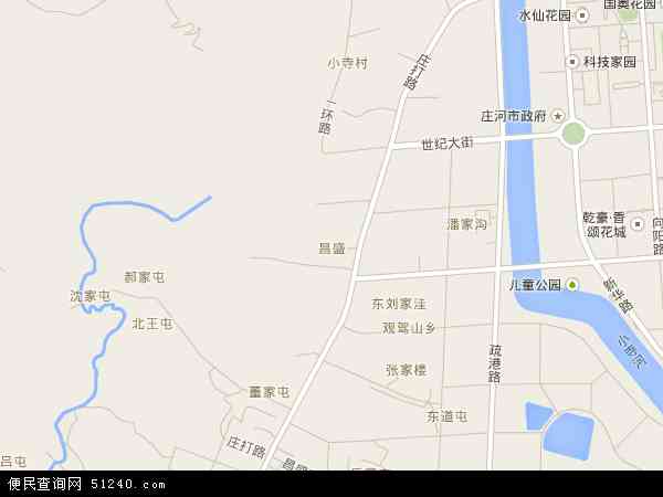 中国 辽宁省 大连市 庄河市 昌盛昌盛卫星地图 本站收录有:2021昌盛