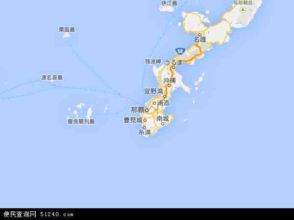 冲绳地图 - 冲绳电子地图 - 冲绳高清地图 - 2024年冲绳地图