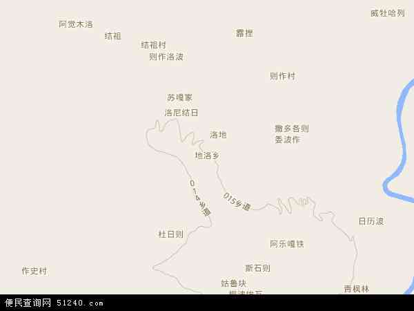地洛乡地图 - 地洛乡电子地图 - 地洛乡高清地图 - 2024年地洛乡地图