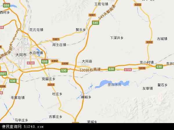 大同县地图 - 大同县电子地图 - 大同县高清地图 - 2024年大同县地图