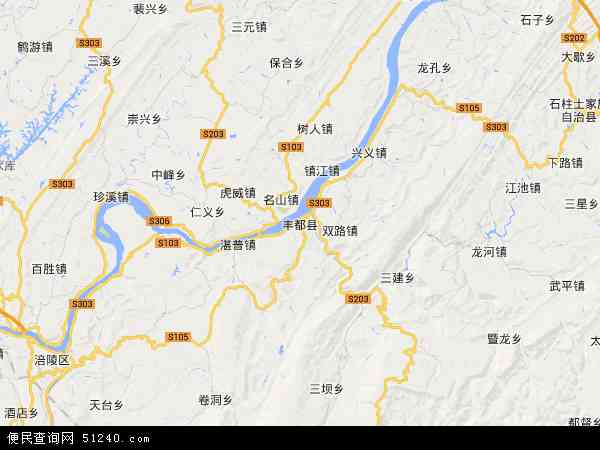丰都县地图 - 丰都县电子地图 - 丰都县高清地图 - 2024年丰都县地图