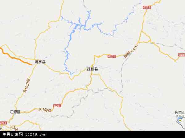 抚松县地图 - 抚松县电子地图 - 抚松县高清地图 - 2024年抚松县地图