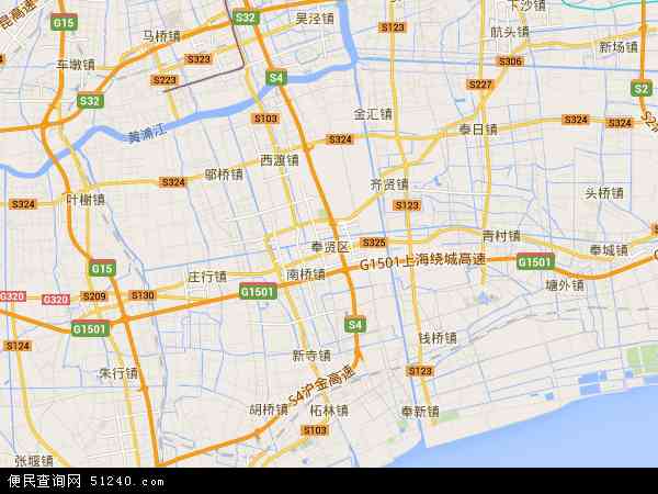 奉贤区地图 - 奉贤区电子地图 - 奉贤区高清地图 - 2024年奉贤区地图