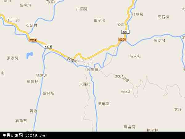 关坝镇地图 - 关坝镇电子地图 - 关坝镇高清地图 - 2024年关坝镇地图