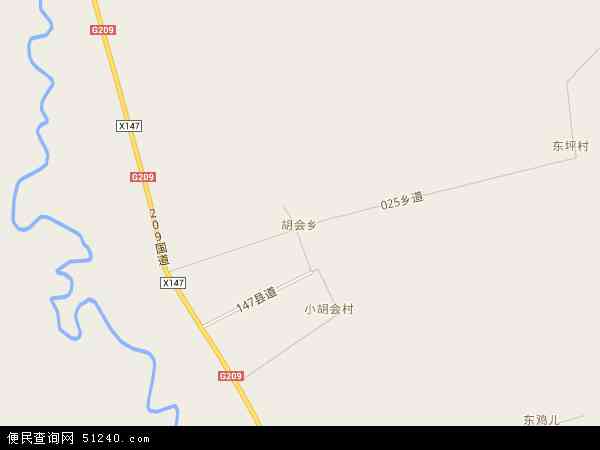 胡会乡地图 - 胡会乡电子地图 - 胡会乡高清地图 - 2024年胡会乡地图