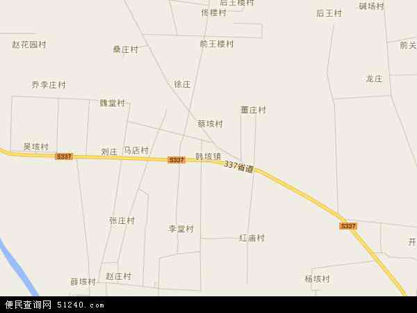 韩垓镇地图 - 韩垓镇电子地图 - 韩垓镇高清地图 - 2024年韩垓镇地图