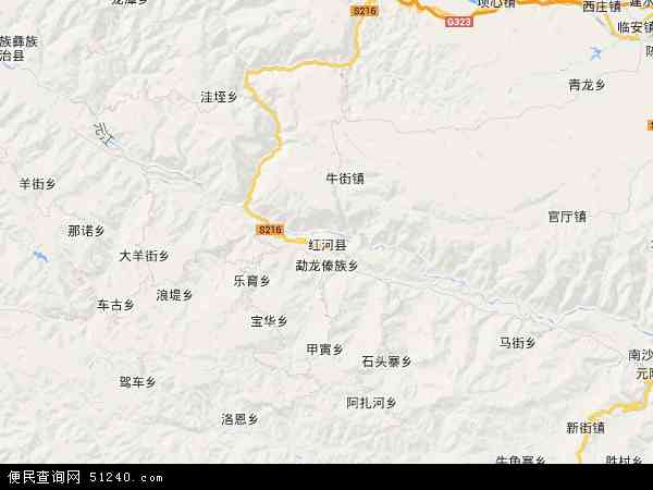 红河县地图 - 红河县电子地图 - 红河县高清地图 - 2024年红河县地图