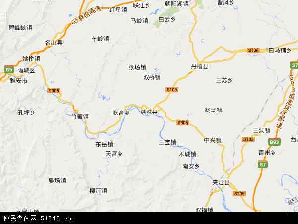 洪雅县地图 - 洪雅县电子地图 - 洪雅县高清地图 - 2024年洪雅县地图