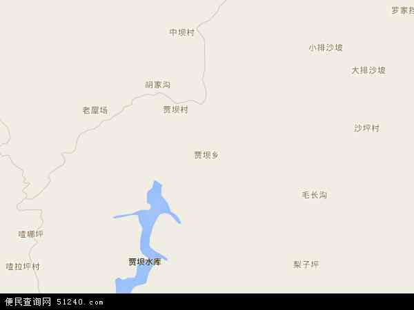 贾坝乡地图 - 贾坝乡电子地图 - 贾坝乡高清地图 - 2024年贾坝乡地图