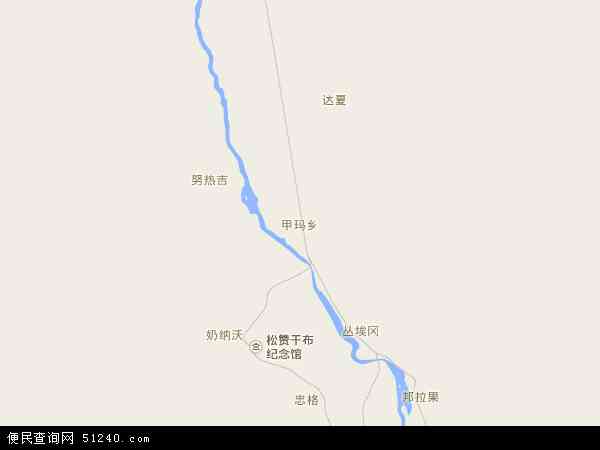 甲玛乡地图 - 甲玛乡电子地图 - 甲玛乡高清地图 - 2024年甲玛乡地图