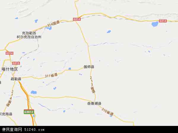 伽师县地图 - 伽师县电子地图 - 伽师县高清地图 - 2024年伽师县地图