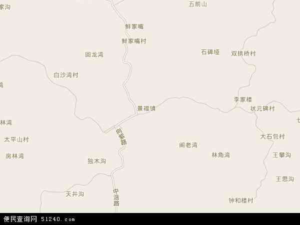 景福镇地图 - 景福镇电子地图 - 景福镇高清地图 - 2024年景福镇地图