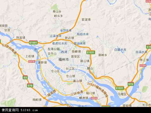 晋安区地图 - 晋安区电子地图 - 晋安区高清地图 - 2024年晋安区地图