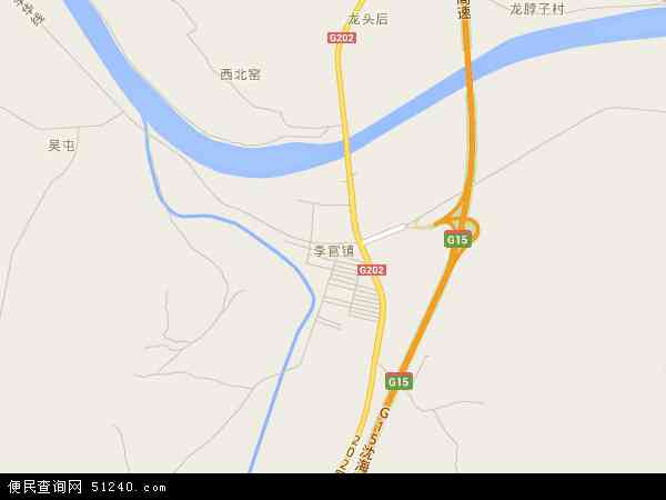 李官镇地图 - 李官镇电子地图 - 李官镇高清地图 - 2024年李官镇地图