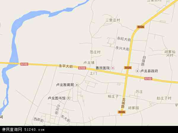 卢龙镇地图 - 卢龙镇电子地图 - 卢龙镇高清地图 - 2024年卢龙镇地图