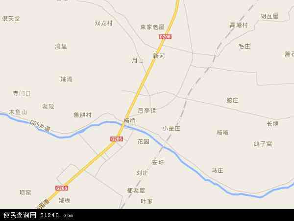 吕亭镇地图 - 吕亭镇电子地图 - 吕亭镇高清地图 - 2024年吕亭镇地图