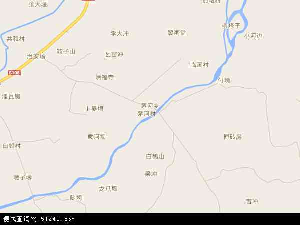 茅河乡地图 - 茅河乡电子地图 - 茅河乡高清地图 - 2024年茅河乡地图