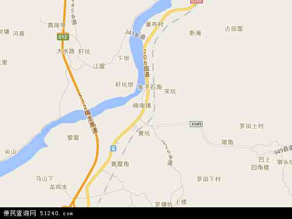 梅南镇地图 - 梅南镇电子地图 - 梅南镇高清地图 - 2024年梅南镇地图