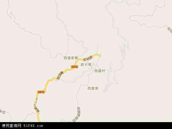 勐卡镇地图 - 勐卡镇电子地图 - 勐卡镇高清地图 - 2024年勐卡镇地图