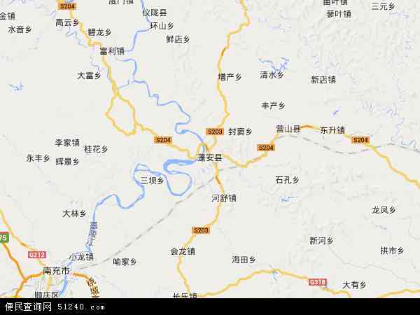 蓬安县地图 - 蓬安县电子地图 - 蓬安县高清地图 - 2022年蓬安县地图