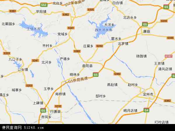 曲阳县地图 - 曲阳县电子地图 - 曲阳县高清地图 - 2021年曲阳县地图