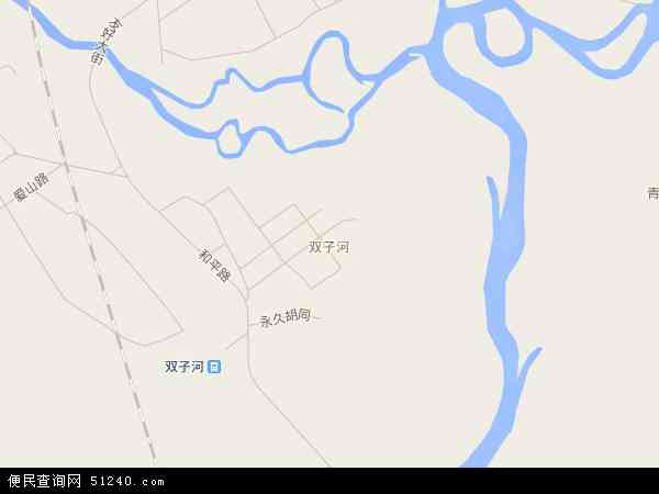 双子河地图 - 双子河电子地图 - 双子河高清地图 - 2024年双子河地图