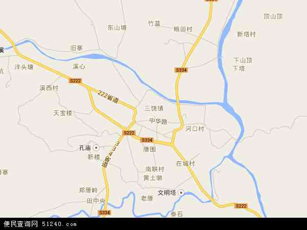 三饶镇地图 - 三饶镇电子地图 - 三饶镇高清地图 - 2024年三饶镇地图
