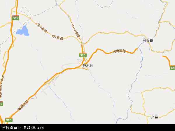 神木县地图 - 神木县电子地图 - 神木县高清地图 - 2024年神木县地图