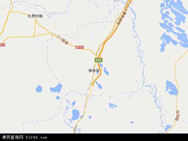泰来县地图 - 泰来县电子地图 - 泰来县高清地图 - 2024年泰来县地图