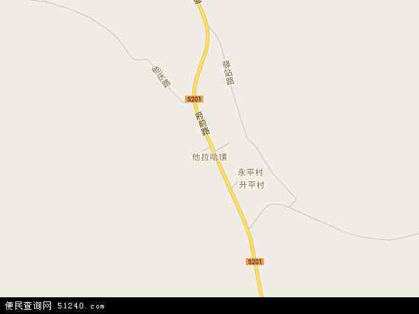 他拉哈镇地图 - 他拉哈镇电子地图 - 他拉哈镇高清地图 - 2024年他拉哈镇地图