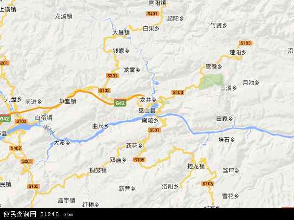 巫山县地图 - 巫山县电子地图 - 巫山县高清地图 - 2024年巫山县地图