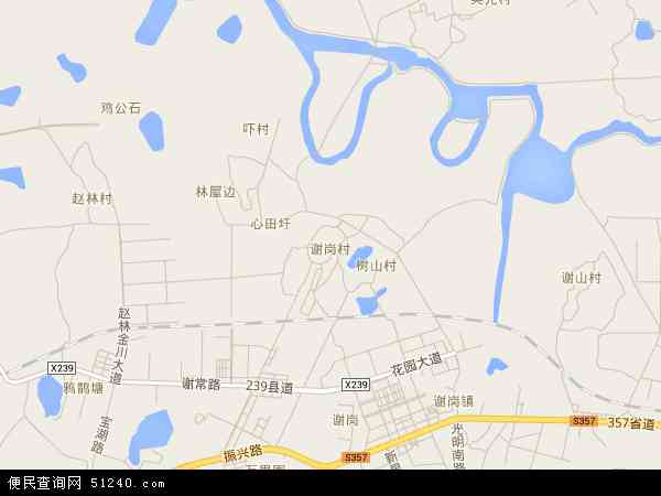谢岗村地图 - 谢岗村电子地图 - 谢岗村高清地图 - 2024年谢岗村地图
