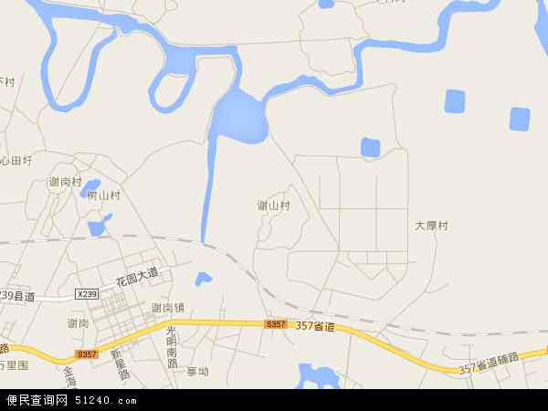 谢山村地图 - 谢山村电子地图 - 谢山村高清地图 - 2024年谢山村地图