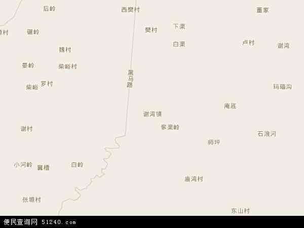 谢湾镇地图 - 谢湾镇电子地图 - 谢湾镇高清地图 - 2024年谢湾镇地图