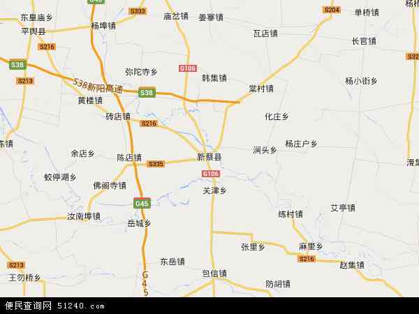 新蔡县地图 - 新蔡县电子地图 - 新蔡县高清地图 - 2024年新蔡县地图