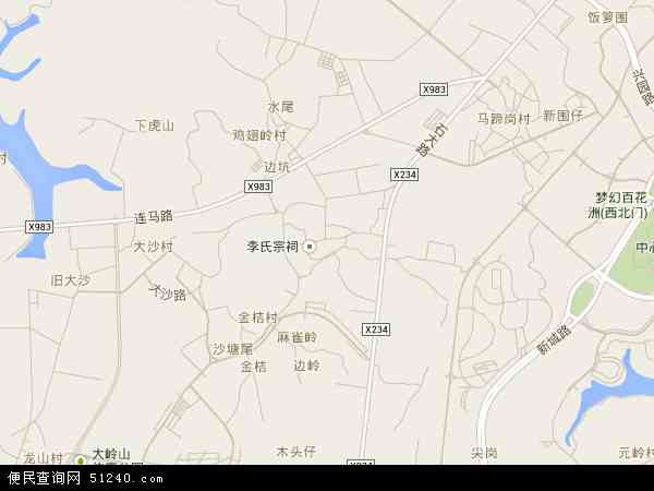 新塘村地图 - 新塘村电子地图 - 新塘村高清地图 - 2024年新塘村地图