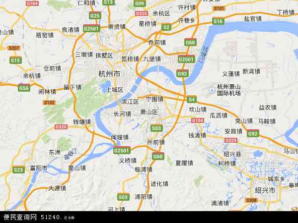 中国 浙江省 杭州市 萧山区萧山区卫星地图 本站收录有:2021萧山区