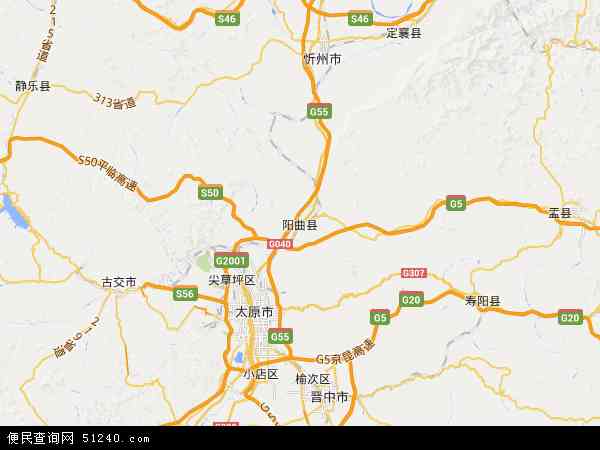 阳曲县地图 - 阳曲县电子地图 - 阳曲县高清地图 - 2024年阳曲县地图