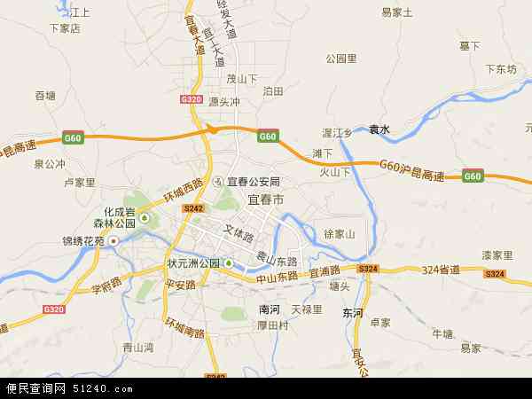 宜春市地图 - 宜春市电子地图 - 宜春市高清地图 - 2024年宜春市地图