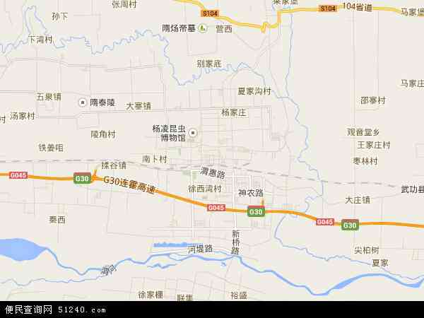 杨陵区地图 - 杨陵区电子地图 - 杨陵区高清地图 - 2024年杨陵区地图