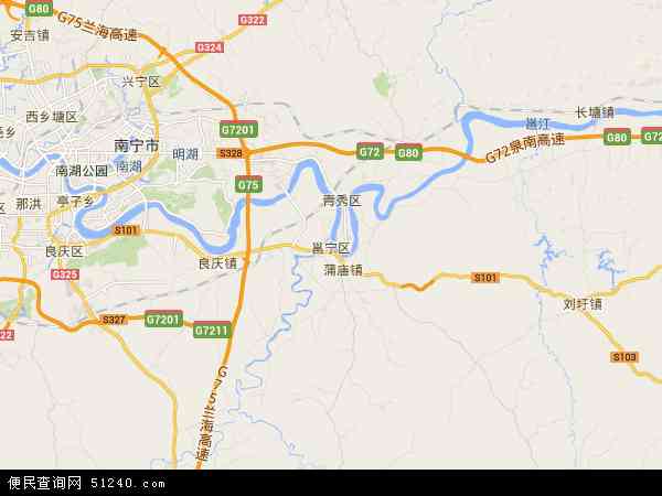 邕宁区地图 - 邕宁区电子地图 - 邕宁区高清地图 - 2024年邕宁区地图