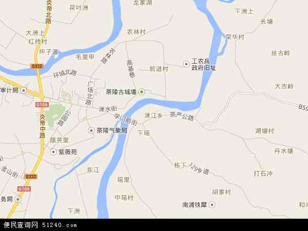 洣江乡地图 - 洣江乡电子地图 - 洣江乡高清地图 - 2024年洣江乡地图