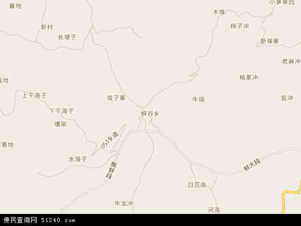蚌谷乡地图 - 蚌谷乡电子地图 - 蚌谷乡高清地图 - 2024年蚌谷乡地图
