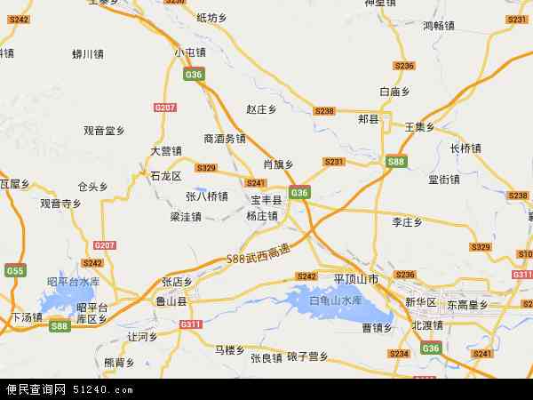 宝丰县地图 - 宝丰县电子地图 - 宝丰县高清地图 - 2021年宝丰县地图