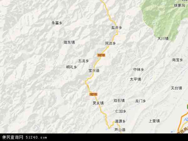 宝兴县地图 - 宝兴县电子地图 - 宝兴县高清地图 - 2024年宝兴县地图